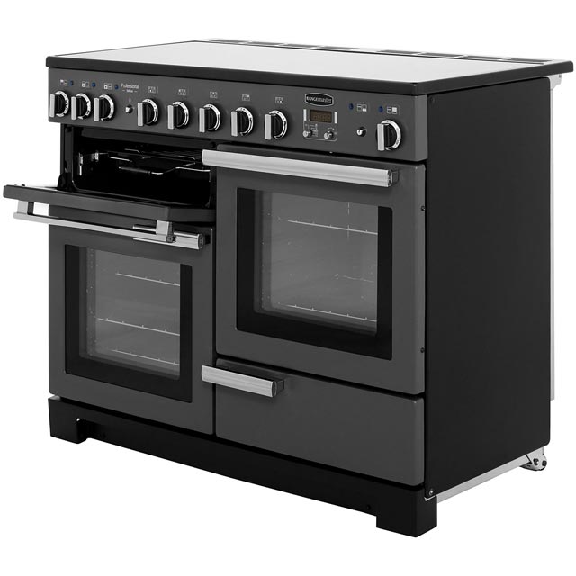 Rangemaster PDL110EISS/C Professional Deluxe 110cm Electric Range Cooker - Stainless Steel / Chrome - PDL110EISS/C_SS - 2