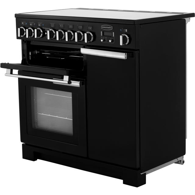 Rangemaster PDL90EISS/C Professional Deluxe 90cm Electric Range Cooker - Stainless Steel / Chrome - PDL90EISS/C_SS - 4