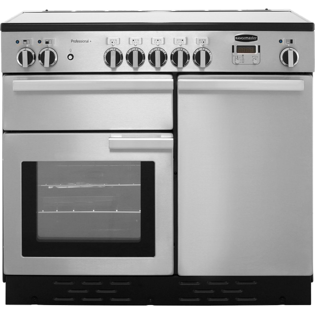 Rangemaster Professional Plus PROP100EISS/C 100cm Electric Range Cooker with Induction Hob - Stainless Steel - A/A Rated