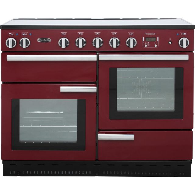 Rangemaster Professional Plus PROP110EICY/C 110cm Electric Range Cooker with Induction Hob - Cranberry - A/A Rated