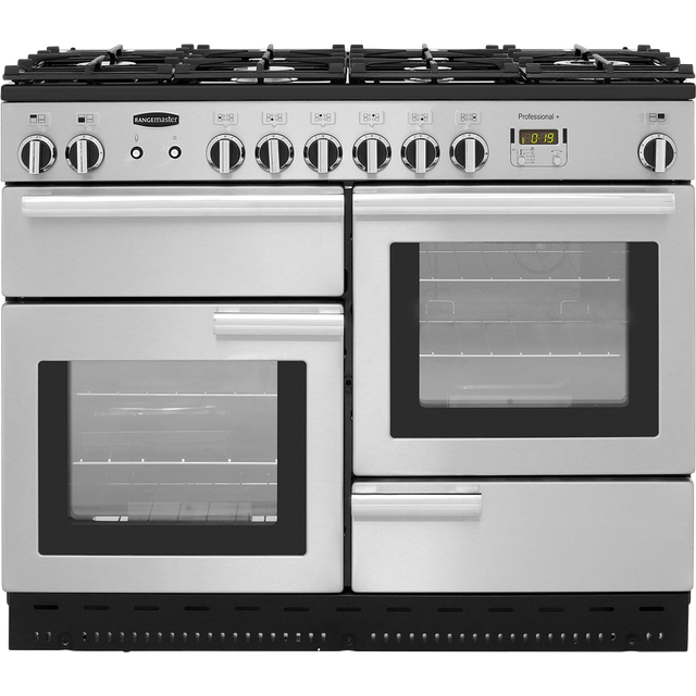 Rangemaster Professional Plus PROP110NGFSS/C 110cm Gas Range Cooker - Stainless Steel - A+/A+ Rated