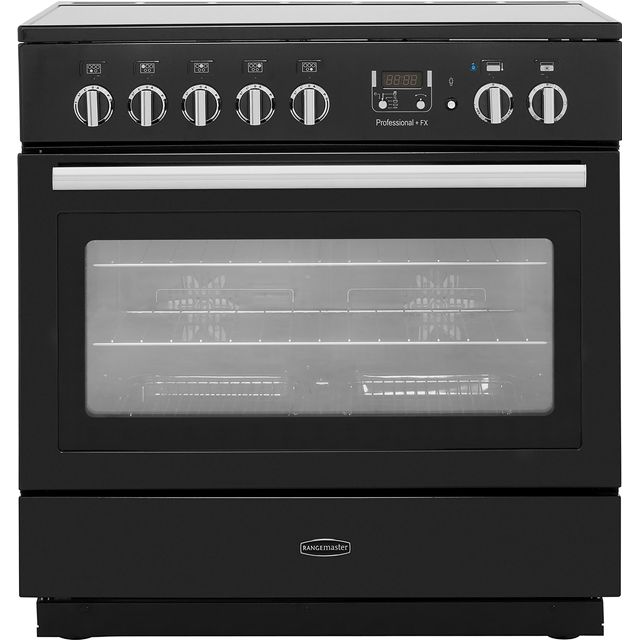Rangemaster Professional Plus FX PROP90FXEIGB/C 90cm Electric Range Cooker with Induction Hob - Black - A Rated