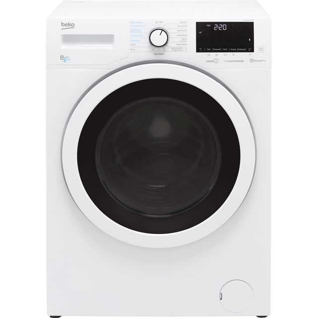 Beko SteamCure RecycledTub® WDER8540421W 8Kg / 5Kg Washer Dryer - White - WDER8540421W_WH - 1