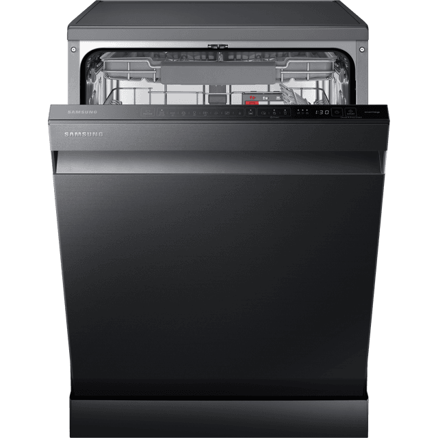 Samsung Series 11 DW60A8050FB Wifi Connected Standard Dishwasher – Black – C Rated