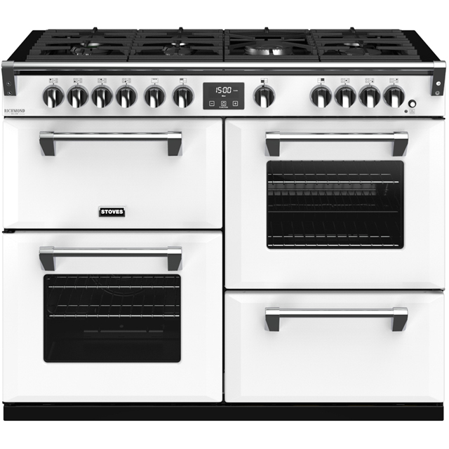 Stoves Colour Boutique Collection Richmond Deluxe S1100G CB 110cm Gas Range Cooker with Electric Grill - Icy Brook - A/A/A Rated