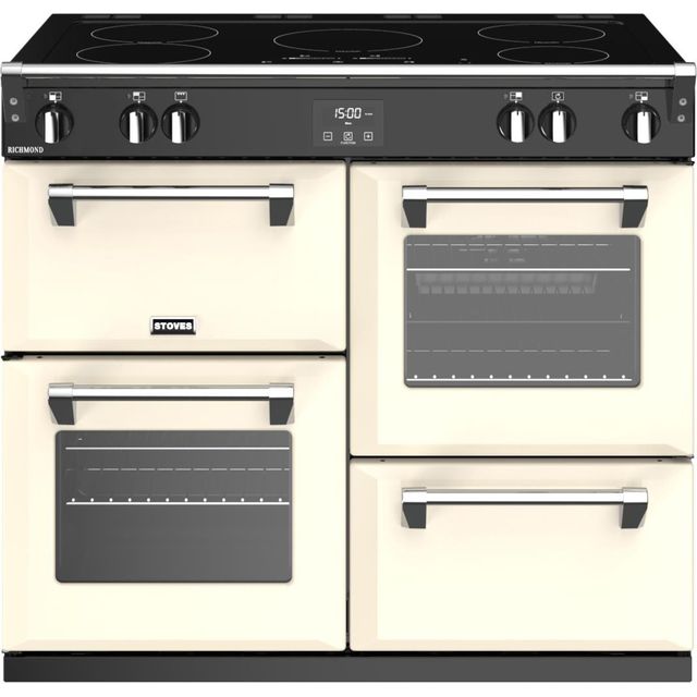 Stoves Richmond 100cm Electric Range Cooker with Induction Hob – Cream – A Rated