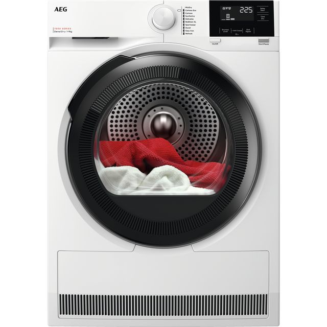 AEG 7000 Series Free Standing Heat Pump Tumble Dryer in White