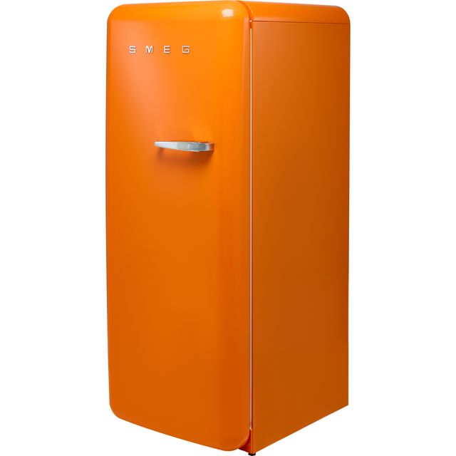 Smeg Left Hand Hinge FAB28LOR5 Fridge with Ice Box – Orange – D Rated