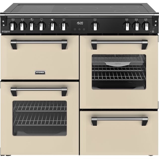 Stoves Richmond Deluxe 100Ei RTY 100cm Electric Range Cooker with Induction Hob – Cream – A/A/A Rated