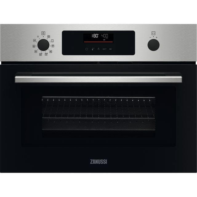 Zanussi Series 60 CookQuick ZVENM6XN 46cm tall, 60cm wide, Built In Microwave - Stainless Steel
