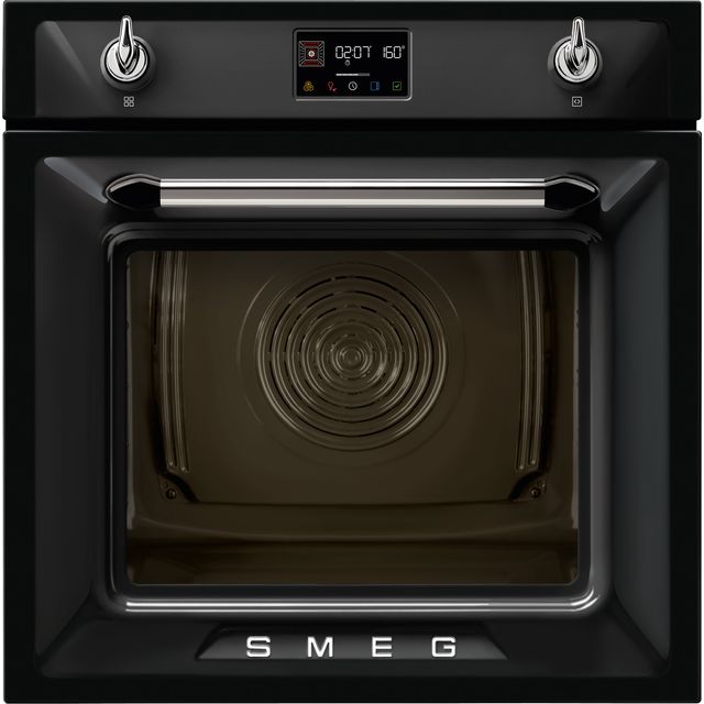 Smeg Victoria SOP6902S2PN Built In Electric Single Oven with Pyrolytic Cleaning - Black - A+ Rated