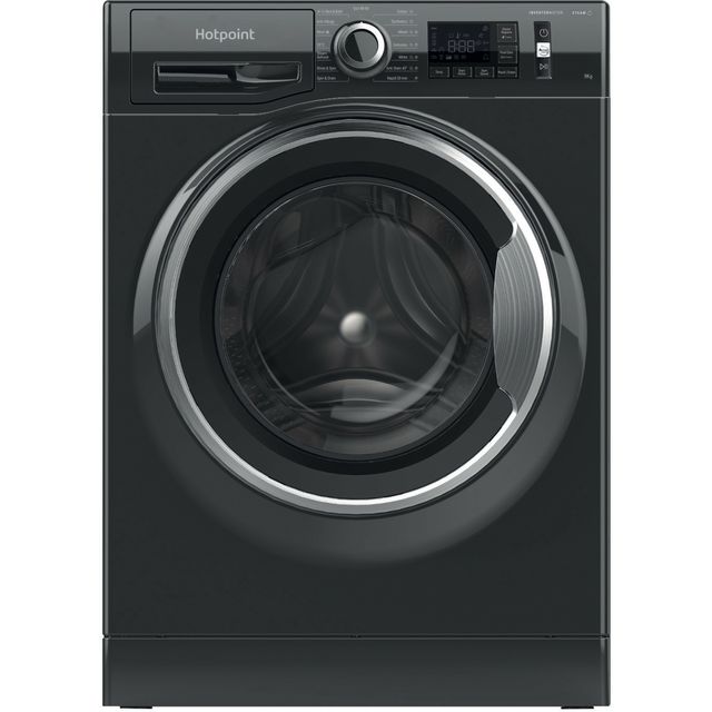 Hotpoint Anti-Stain NM11 948 BC A UK 9kg Washing Machine with 1400 rpm - Black - A Rated