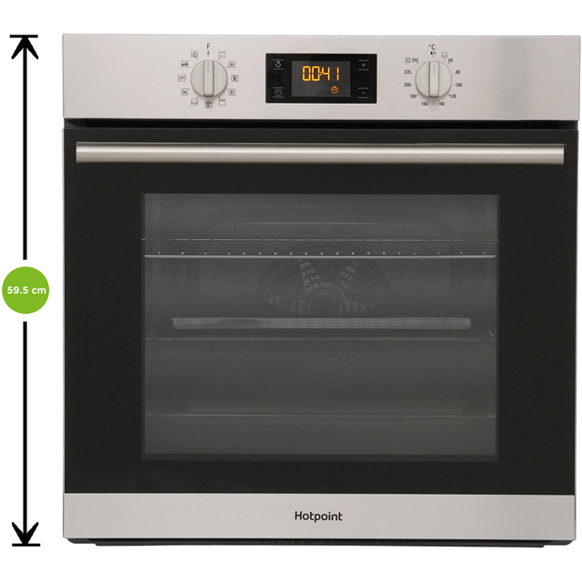 Hotpoint Class 2 SA2844HIX Built In Electric Single Oven - Stainless Steel - SA2844HIX_SS - 2
