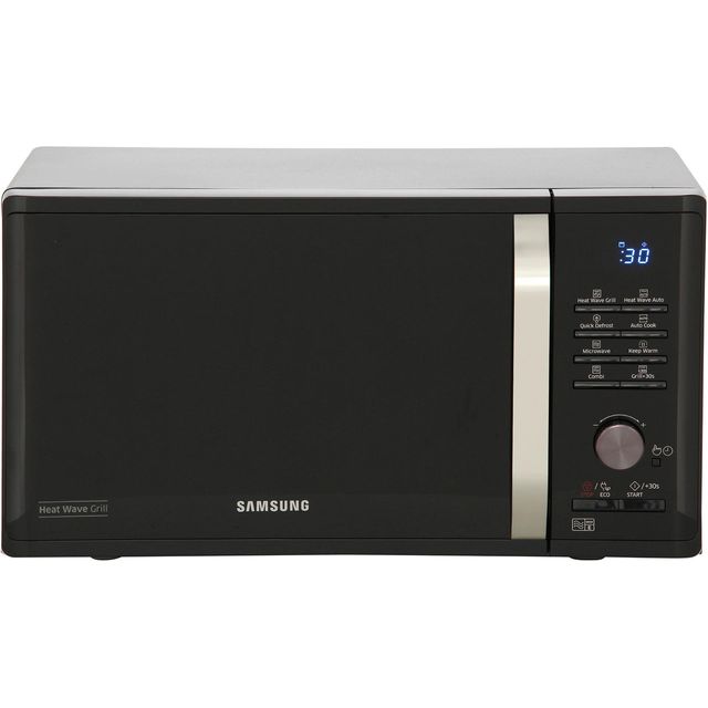 Samsung MG23K3575AK 28cm tall, 49cm wide, Freestanding Compact Microwave - Black