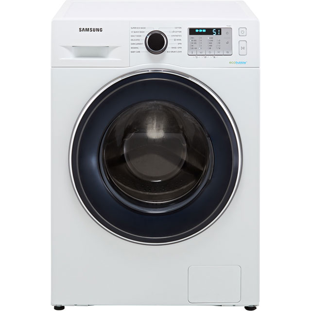 Samsung ecobubble™ WW80J5555FA 8Kg Washing Machine with 1400 rpm - White - A+++ Rated - WW80J5555FA_WH - 1