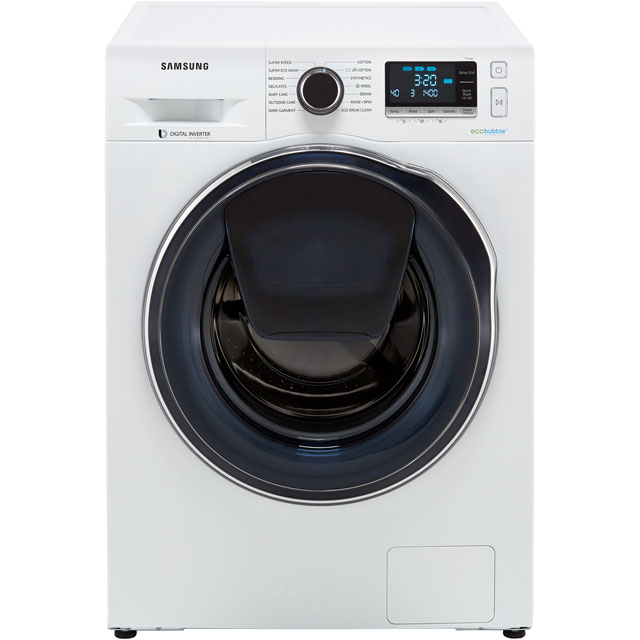 Samsung AddWash™ ecobubble™ WW90K6414QW 9Kg Washing Machine with 1400 rpm - White - A+++ Rated - WW90K6414QW_WH - 1