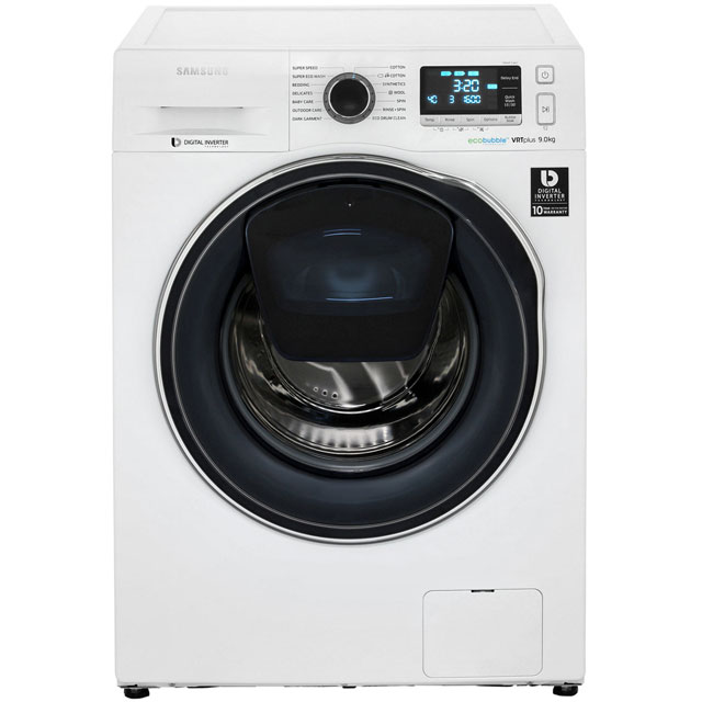 Samsung AddWash™ ecobubble™ WW90K6610QW 9Kg Washing Machine with 1600 rpm - White - A+++ Rated - WW90K6610QW_WH - 1