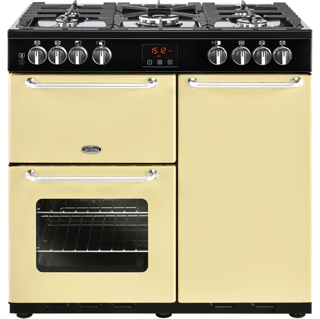 Belling SANDRINGHAM90DFT Free Standing Range Cooker in Cream Range Cookers
