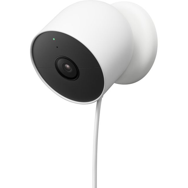 Google Nest Indoor & Outdoor Security Camera Wireless Full HD 1080p Smart Home Security Camera - White