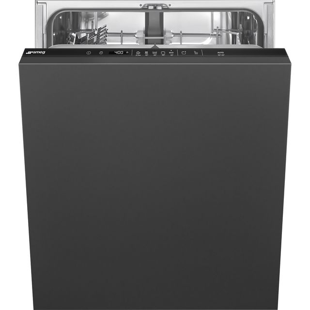 Smeg DI262D Fully Integrated Standard Dishwasher - Black Control Panel with Sliding Door Fixing Kit - D Rated