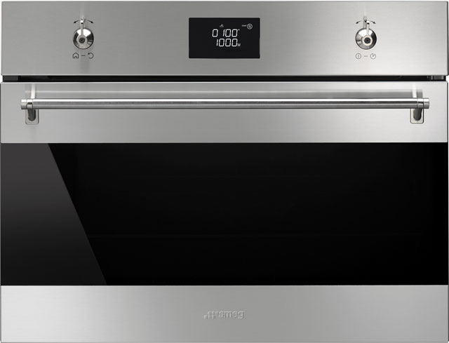 Smeg Classic SF4390MCX Built In Compact Electric Single Oven - Stainless Steel