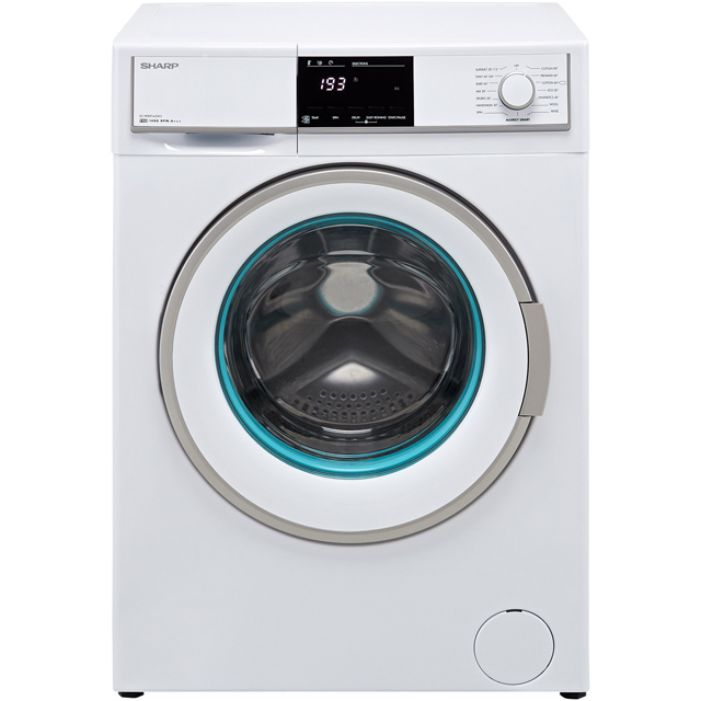 Sharp ES-HFB9143W3-EN 9Kg Washing Machine with 1400 rpm - White - A+++ Rated