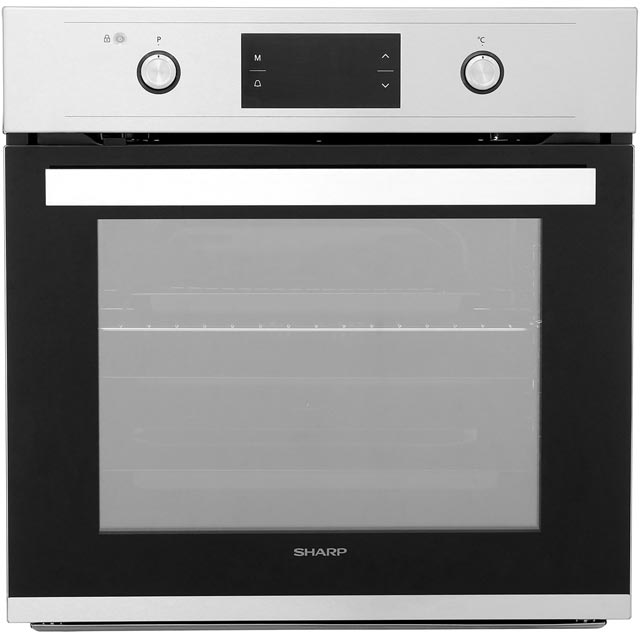 Sharp K-61V28IM1 Integrated Single Oven in Inox Sharp K-61V28IM1 Integrated Single Oven in Inox