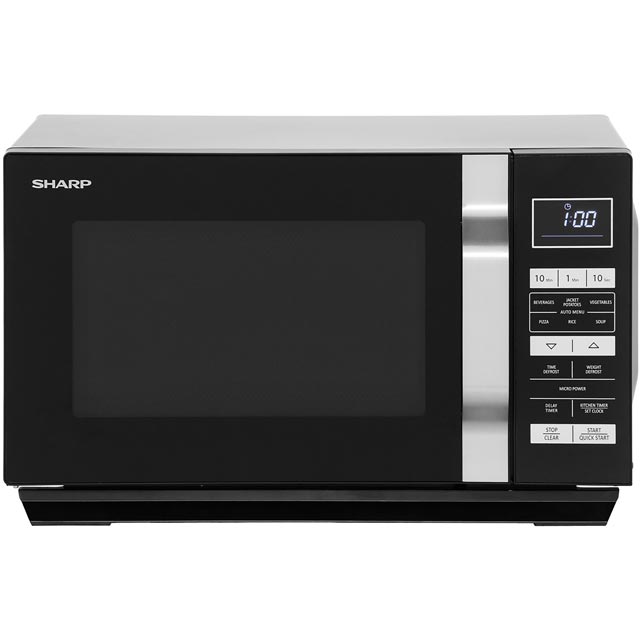 Sharp Flatbed R360KM 23 Litre Microwave - Black