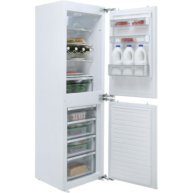 Sharp SJ-B1227M00X-EN Integrated 50/50 Frost Free Fridge Freezer with Fixed Door Fixing Kit - White - A+ Rated