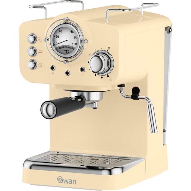 Swan Retro SK22110CN Espresso Coffee Machine - Cream