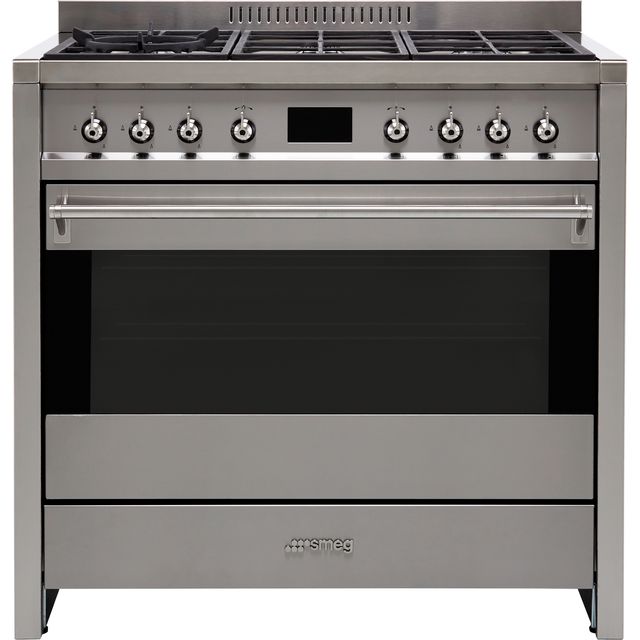 Smeg Opera A1-9 90cm Dual Fuel Range Cooker - Stainless Steel - A+ Rated
