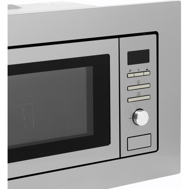 Smeg FMI020X Built In Compact Microwave With Grill - Stainless Steel - FMI020X_SS - 3