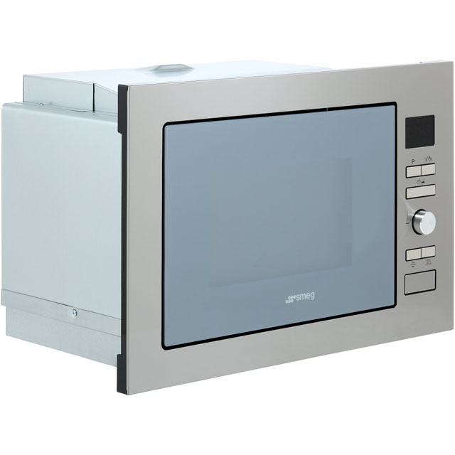 Smeg Cucina FMI425X Built In Compact Microwave With Grill - Stainless Steel - FMI425X_SS - 2