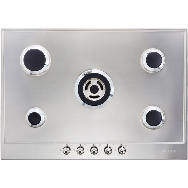 Smeg Classic PX375 Built In Gas Hob - Stainless Steel - PX375_SS - 4