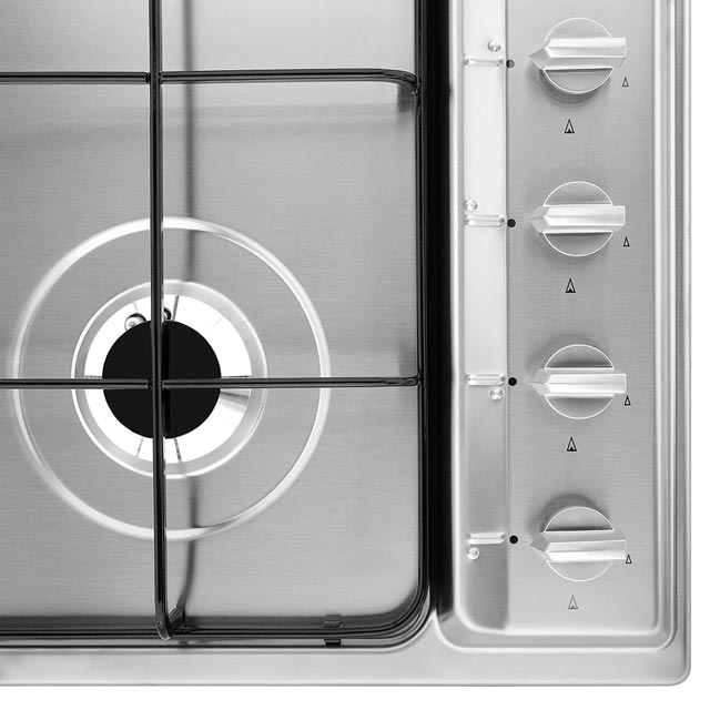 Smeg Cucina S64S Built In Gas Hob - Stainless Steel - S64S_SS - 3