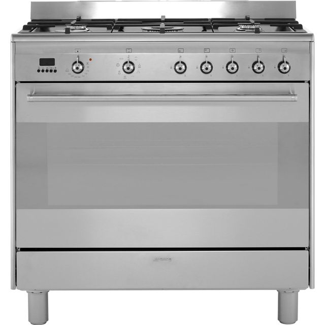 Smeg Concert SUK91MFX9 90cm Dual Fuel Range Cooker - Stainless Steel - A Rated