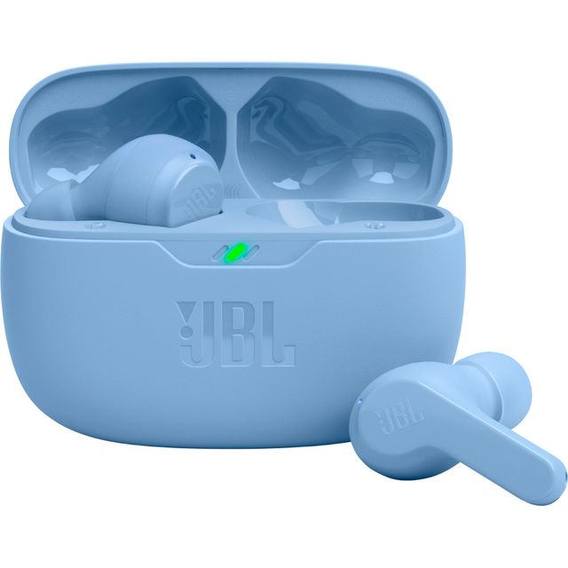 JBL Wave Beam, In-Ear Wireless Earbuds with IP54 and IPX2 Waterproofing, Hands-Free Calling and 32 Hours Battery Life, in Blue
