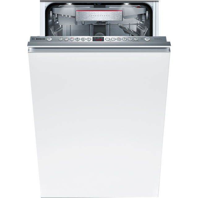 Bosch Serie 6 SPV66TX01E Fully Integrated Slimline Dishwasher - Stainless Steel Control Panel with Fixed Door Fixing Kit - A+++ Rated - SPV66TX01E_SS - 1