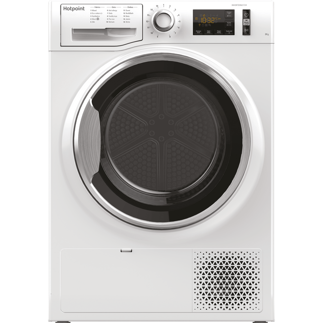 Hotpoint ActiveCare NTM1182XBUK 8Kg Heat Pump Tumble Dryer – White – A++ Rated