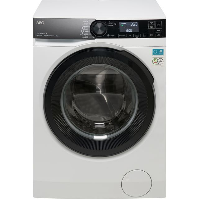 AEG ProSteam LFR74164UC WiFi-enabled 10 kg 1600 Spin Washing Machine – White & Black, Black,White