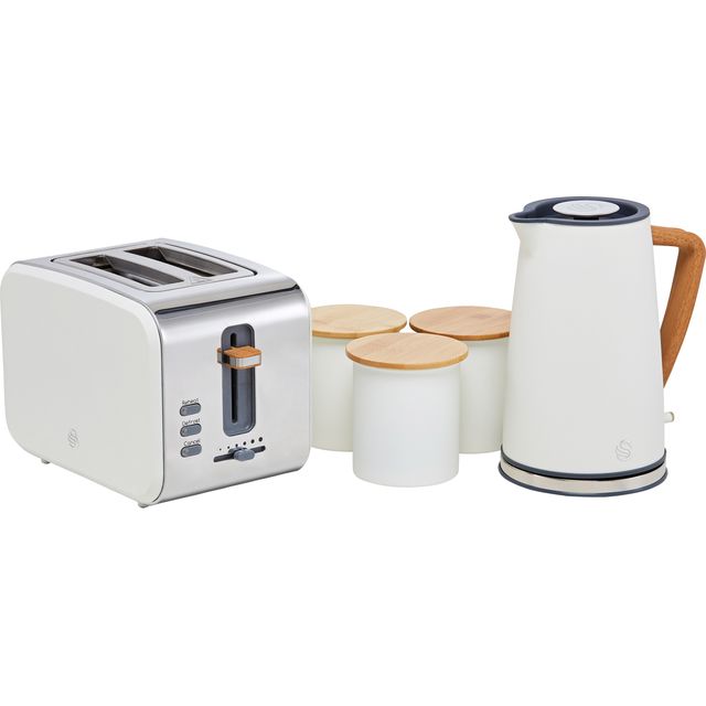 Swan Nordic STRP3025WHTN Kettle And Toaster Set - White