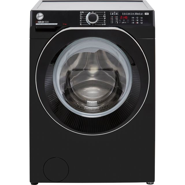 Hoover H-WASH 500 HW49AMBCB/1 9kg WiFi Connected Washing Machine with 1400 rpm - Black - A Rated