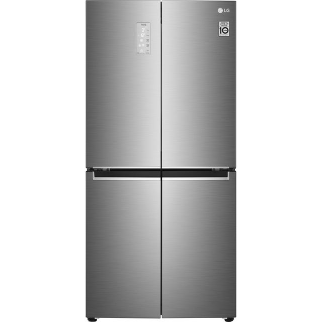 LG NatureFRESH™ GMB844PZ4E Wifi Connected Frost Free American Fridge Freezer – Shiny Steel – E Rated