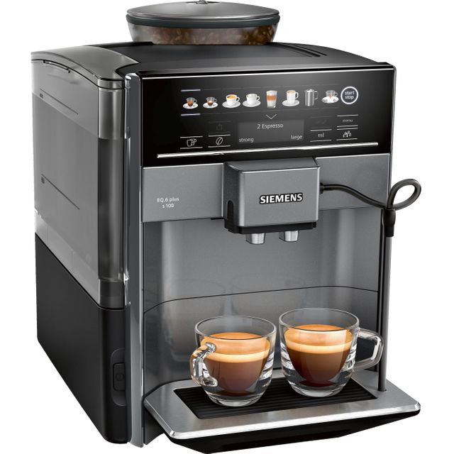 Siemens EQ6 TE651209GB Bean to Cup Coffee Machine - Titanium