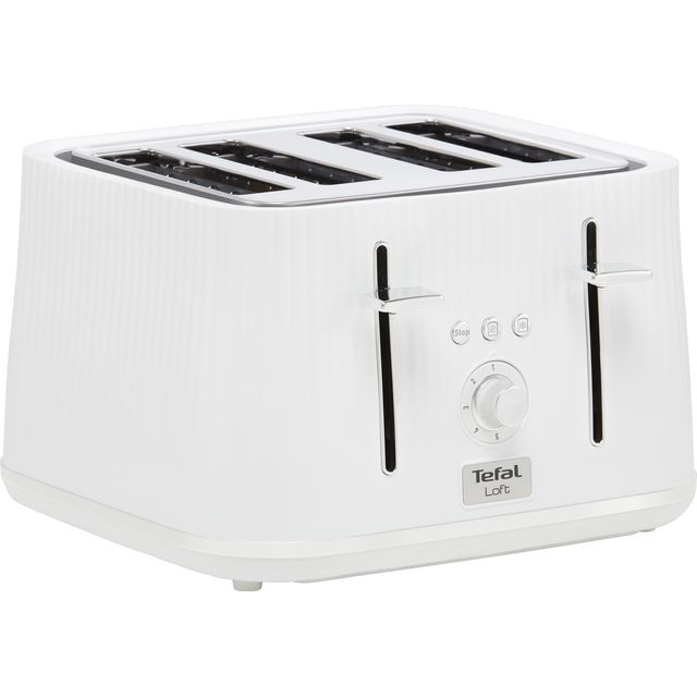 Tefal Loft TT760140 4 Slice Toaster - White