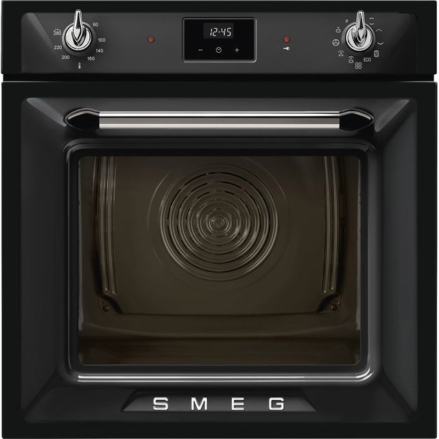 Smeg Victoria SOP6900TN Built In Electric Single Oven with Pyrolytic Cleaning - Black - A Rated