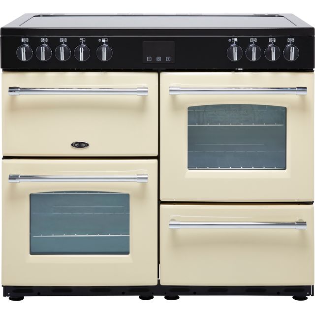 Belling Farmhouse100E 100cm Electric Range Cooker with Ceramic Hob – Cream – A/A Rated
