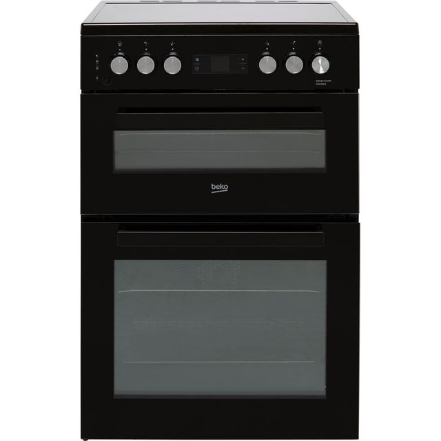 Beko KDCS663K 60cm Electric Cooker with Ceramic Hob - Black - A/A Rated