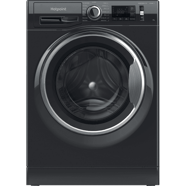 Hotpoint NM11946BCAUKN 9kg Washing Machine with 1400 rpm - Black - A Rated