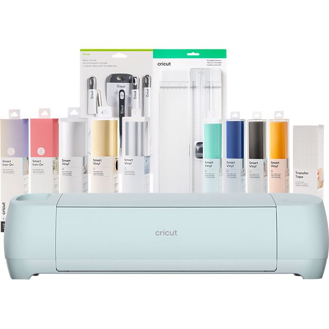 Cricut Explore 3 with Smart Materials Bundle Smart Cutting Machine - Sapphire Blue